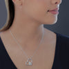 NC State University Heart Necklace - Silver