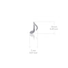 Music Note Bracelet Charm - Silver