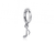 Music Note Bracelet Charm - Silver