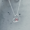 Ohio State University Heart Necklace - Enamel
