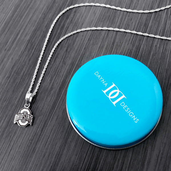 Ohio State University Pendant Necklace - Silver