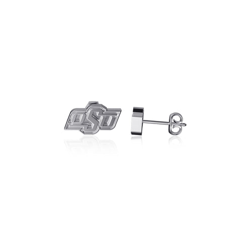 Oklahoma State Cowboys Post Earrings - Silver