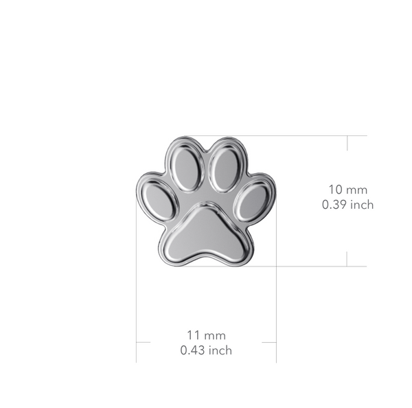 Dog Paw Stud Earrings