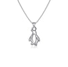 Penguin Pendant Necklace - Silver