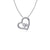 Pickleball Heart Necklace - Silver