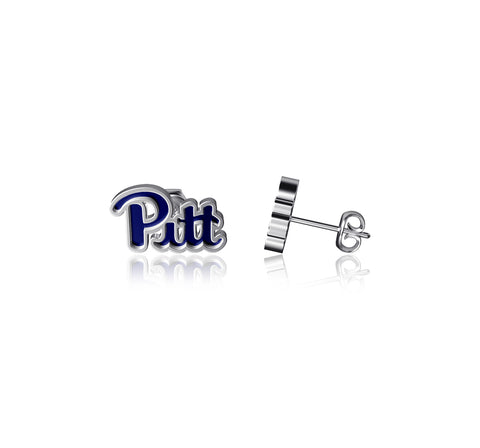 University of Pittsburgh Post Earrings - Enamel