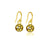 Soccer Ball Dangle Earrings - Gold