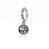 Soccer Ball Bracelet Charm - Silver