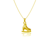 Skate Pendant Necklace - Gold