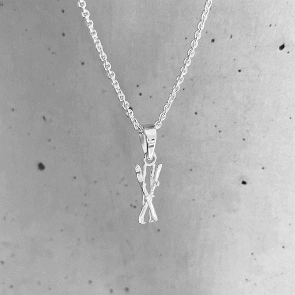 Ski Pendant Necklace