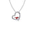 Southern Methodist Mustangs Heart Pendant Necklace - Enamel
