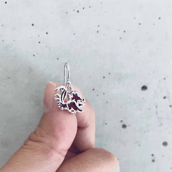 University of South Carolina Dangle Earrings - Enamel