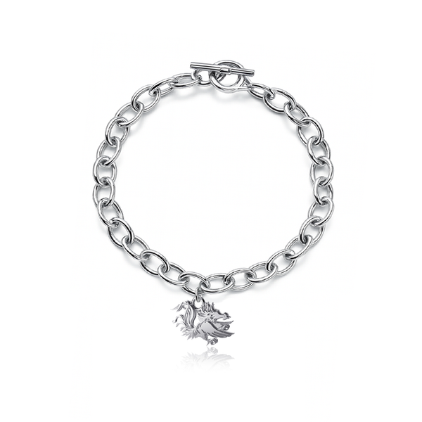 University of South Carolina Link Bracelet - Silver