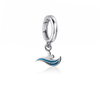Swimming Bracelet Charm - Silver