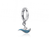 Swimming Bracelet Charm - Silver