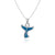 Whale Tail Pendant Necklace - Enamel