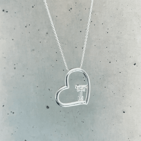 Texas Tech University Heart Necklace - Silver