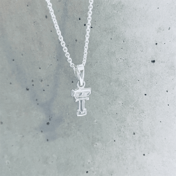 Texas Tech University Pendant Necklace - Silver