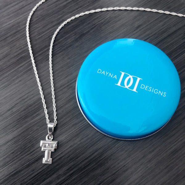 Texas Tech University Pendant Necklace - Silver