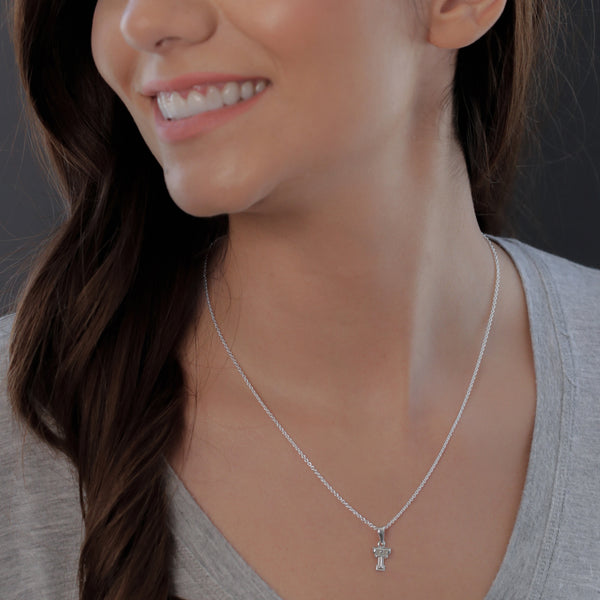 Texas Tech University Pendant Necklace - Silver