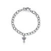 Texas Tech University Link Bracelet - Silver