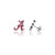 University of Alabama Stud Earrings - Enamel