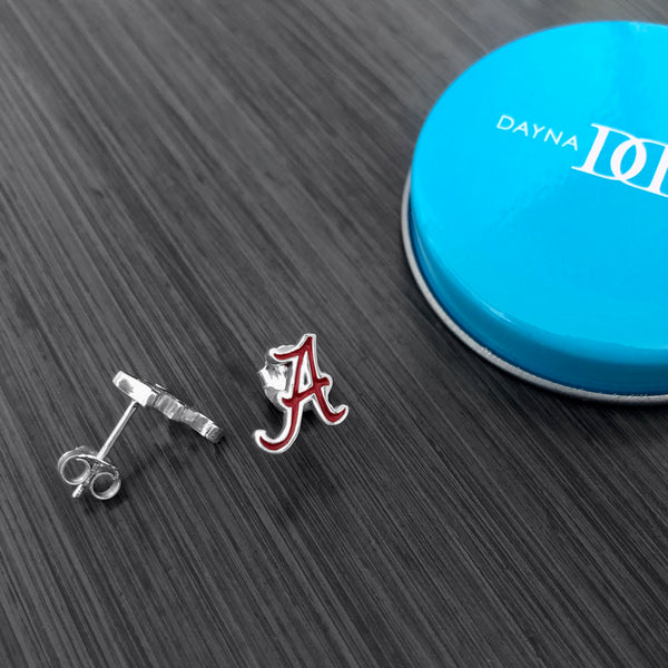 University of Alabama Stud Earrings - Enamel