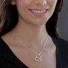University of Alabama Heart Necklace - Silver