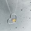 Central Florida Knights Heart Pendant Necklace - Enamel