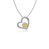 Central Florida Knights Heart Pendant Necklace - Enamel