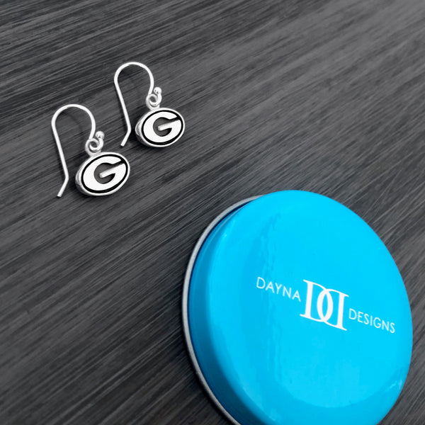 University of Georgia Dangle Earrings - Silver