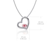University of Georgia Heart Necklace - Enamel