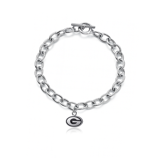 University of Georgia Link Bracelet - Silver
