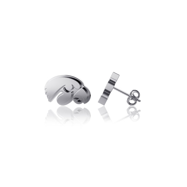 University of Iowa Stud Earrings - Silver