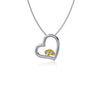 University of Iowa Heart Necklace - Enamel
