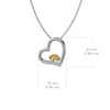 University of Iowa Heart Necklace - Enamel