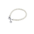 University of Iowa Pearl Bracelet - Silver