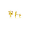 Indiana University Stud Earrings - Gold