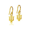 Indiana University Dangle Earrings - Gold