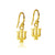 Indiana University Dangle Earrings - Gold