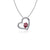 Indiana University Heart Necklace - Enamel