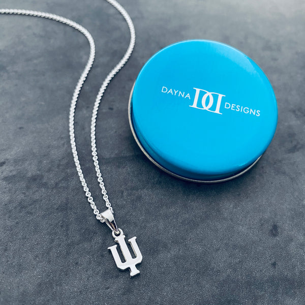 Indiana University Pendant Necklace - Silver