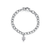Indiana University Link Bracelet - Silver