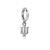 Indiana University Bracelet Charm - Silver