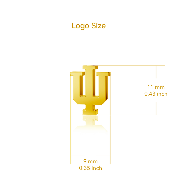 Indiana University Stud Earrings - Gold