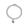 Kentucky University Link Bracelet - Silver
