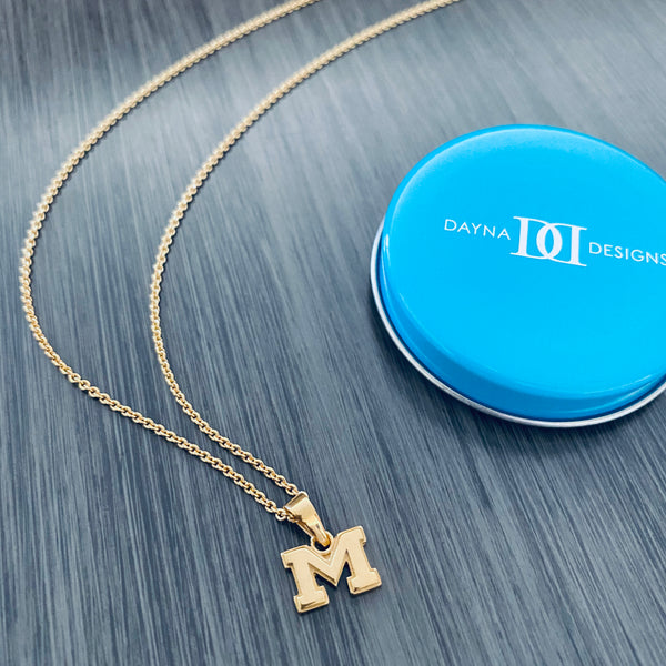 University of Michigan Pendant Necklace - Gold