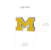 University of Michigan Dangle Earrings - Enamel