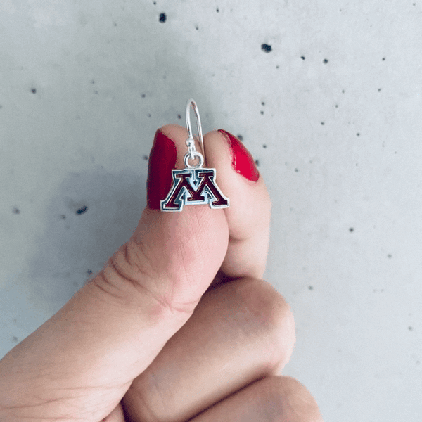 University of Minnesota Dangle Earrings - Enamel