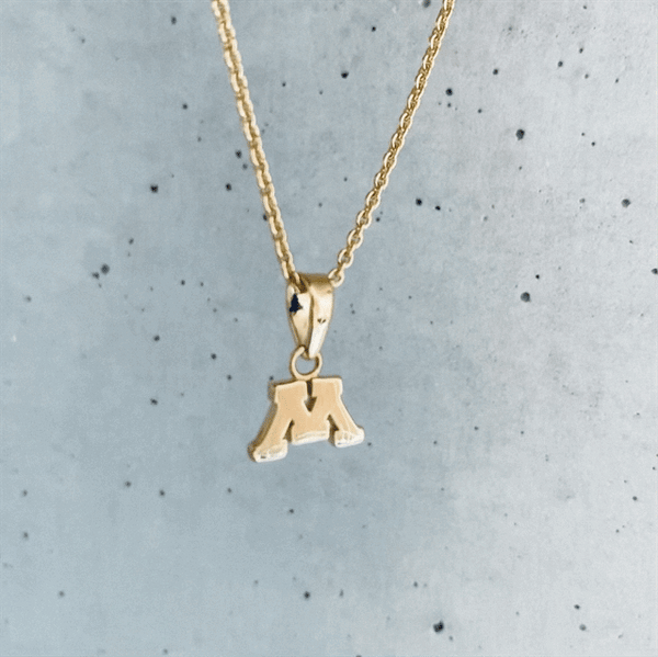 University of Minnesota Pendant Necklace - Gold